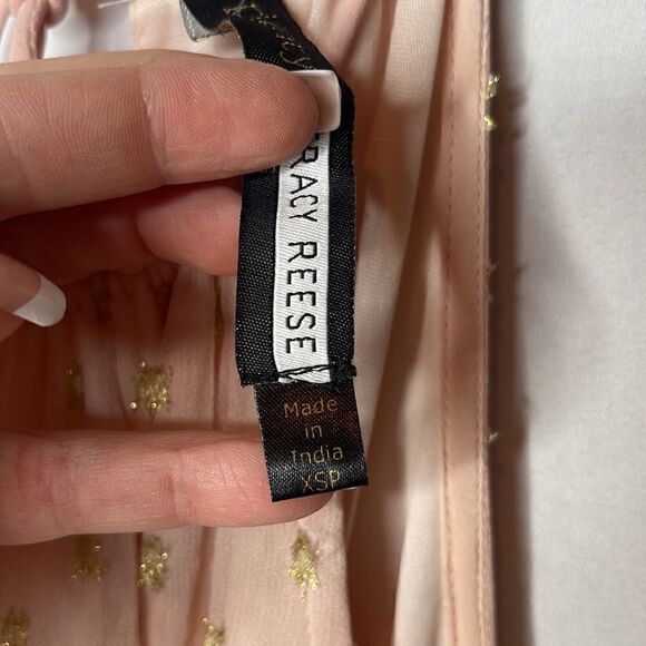 Plenty by Tracy Reece Light Pink and Gold Dress. Size XSP. - Picture 7 of 14